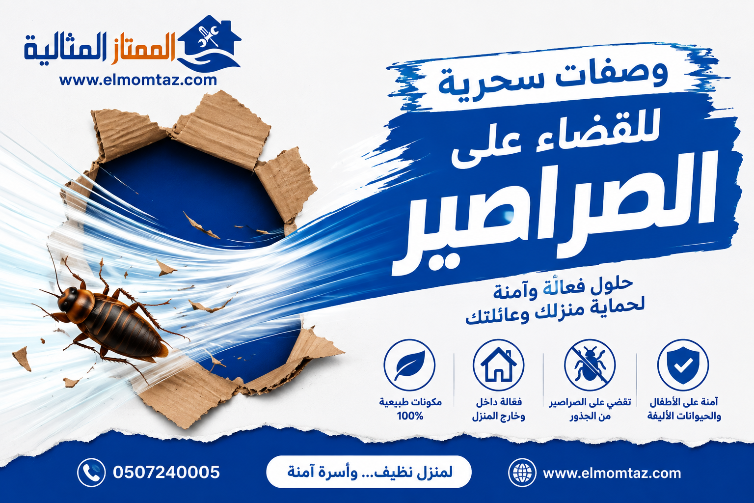 وصفات سحرية للقضاء على الصراصير