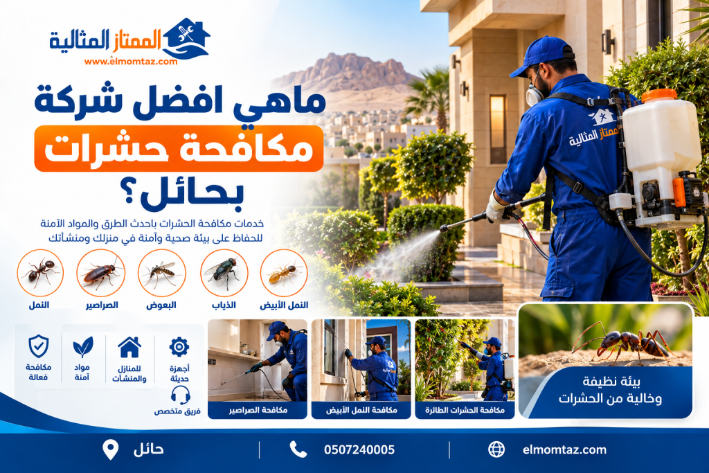 ماهي افضل شركة مكافحة حشرات بحائل