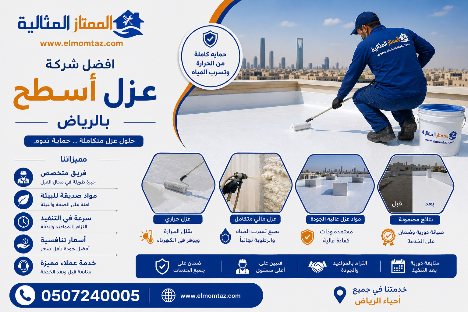 افضل شركة عزل أسطح بالرياض
